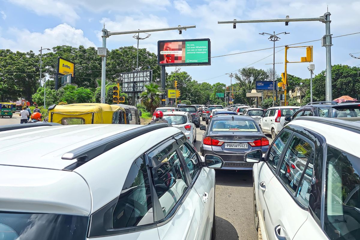 Phase 7 Lights Facing Mohali Walk C2